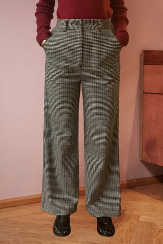 Pantalón recto Peris - Topo