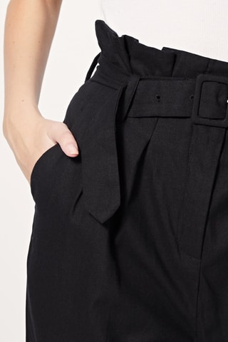 Pantalón recto de tiro alto Patachon - Negro