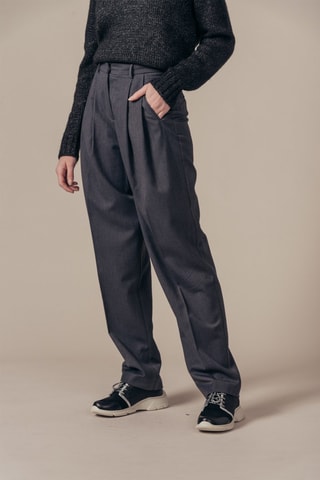 Pantaloni straight Passion  - Grigio scuro