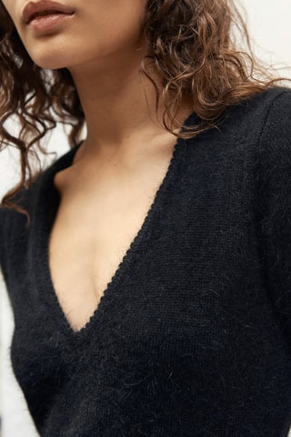 Vestido jersey - Negro
