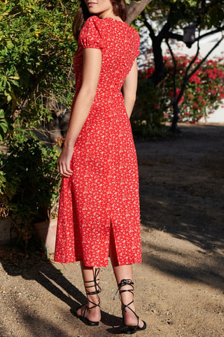 Vestido largo - 
Rojo
