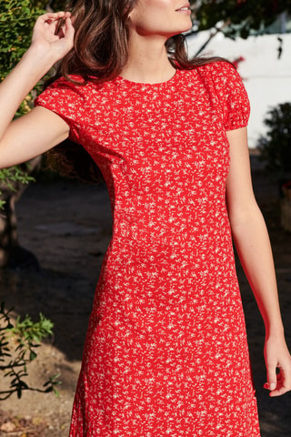 Vestido largo - 
Rojo