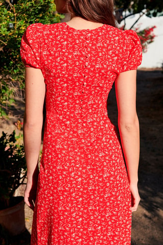 Vestido largo - 
Rojo