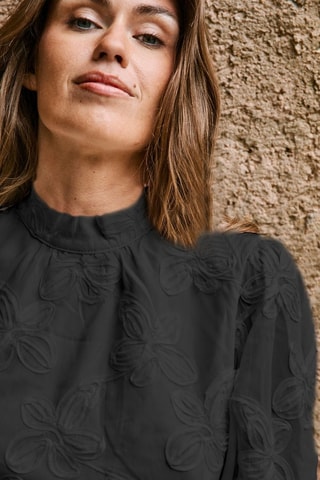 Vestido evasé Romie - Negro