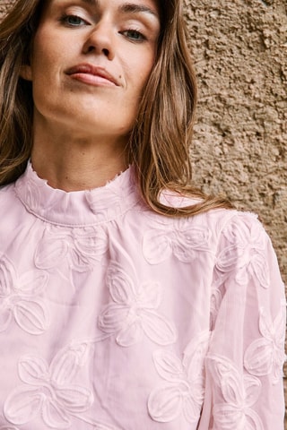 Vestido evasé Romie - Rosa