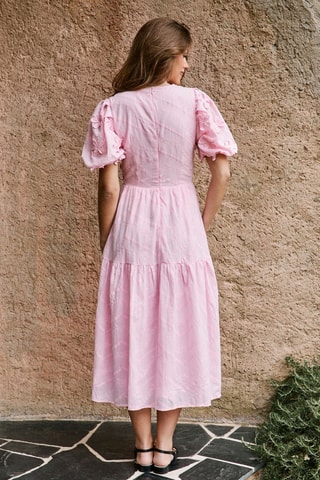 Vestido midi Raylene - Rosa