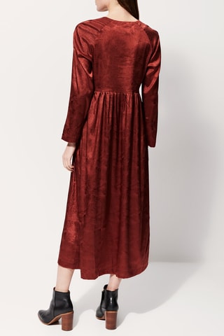 Vestido largo Rigoletta - Rojo teja