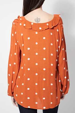 Blusa Fox - Rojo teja