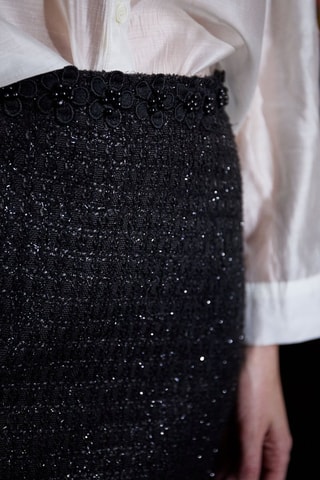 Minifalda de talle alto Juliette - Negro