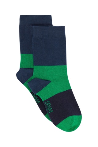 Chaussettes à imprimé à rayures - Vert