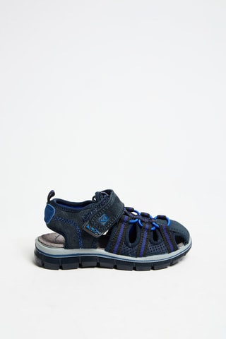 Sandales en nubuck - Bleu marine