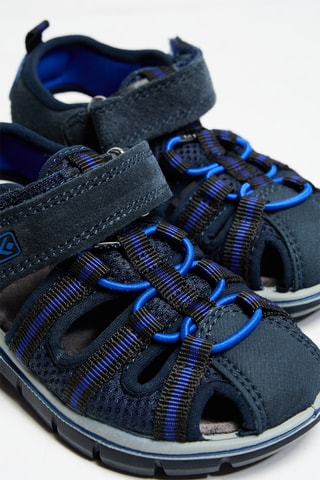 Sandales en nubuck - Bleu marine