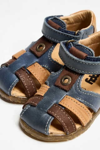 Sandales en cuir - Bleu