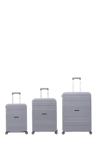 Set 3 valigie Ocean (S/M/L) - 55/64/77 cm - Grigio chiaro