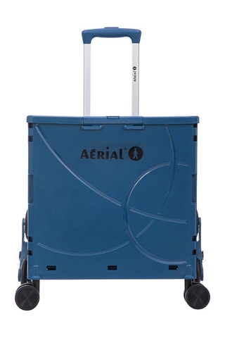 Cassa con ruote Aerial Roll Box - 44,5 x 39,5 x 25,5 cm - Blu