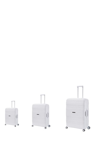 Set 3 valigie Ocean - 56/65/74 cm - Lucchetto TSA  - Bianco