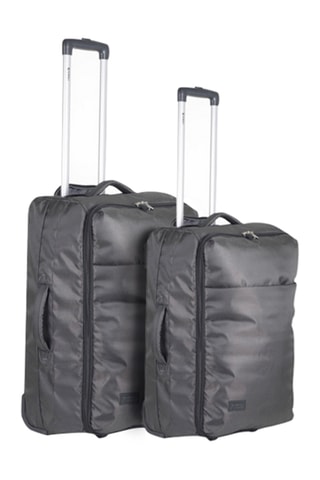 Bagaglio a mano e valigia media Soft Touch  - Grigio