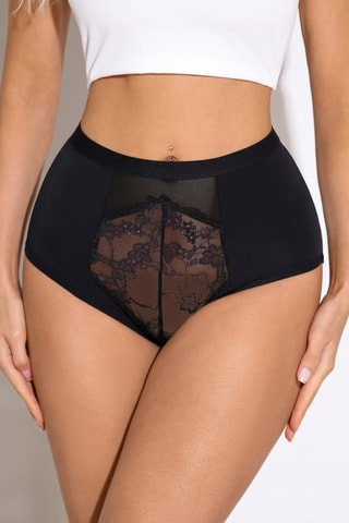 Braga moldeadora de talle alto Constance - Negro