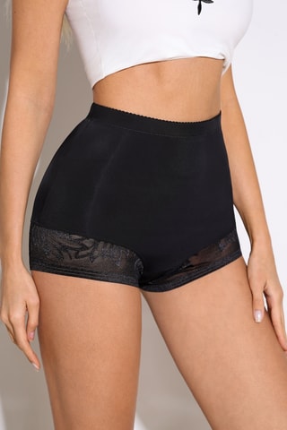 Shorty moldeador de talle alto Bibo - Negro