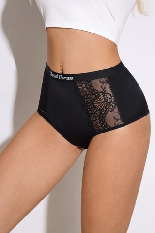Braga moldeadora de talle alto Clementine - Negro