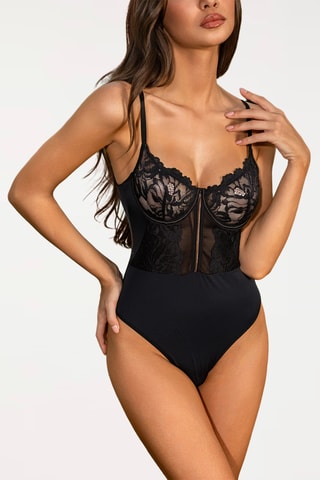 Body tanga Aude - Negro