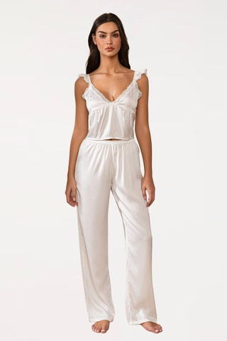 Top de pijama Laure - Blanco roto