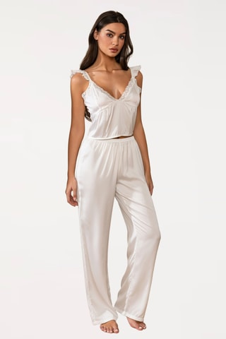Top de pijama Laure - Blanco roto