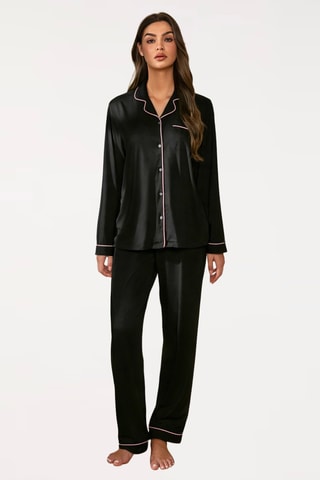 Camisa de pijama Olga - Negro