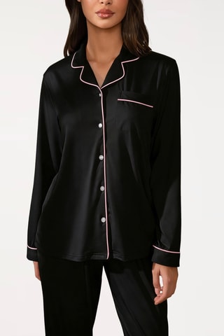 Camisa de pijama Olga - Negro