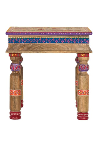 Table basse en manguier - 47 x 46 x 46 cm