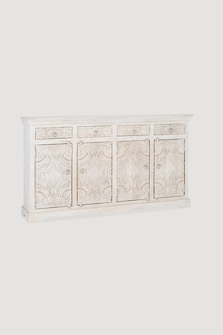 Buffet 4 portes en manguier - 180 x 100 x 40 cm