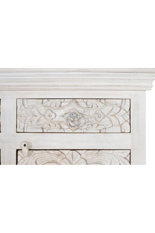 Buffet 4 portes en manguier - 180 x 100 x 40 cm