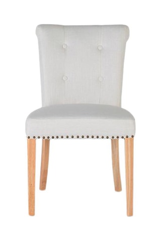 2 chaises en hévéa massif - 51 x 86 x 64cm