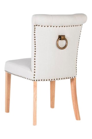 2 chaises en hévéa massif - 51 x 86 x 64cm