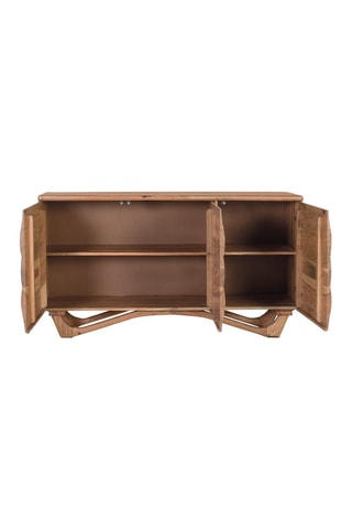 Buffet 3 portes acacia massif - 140 x 76 x 40 cm