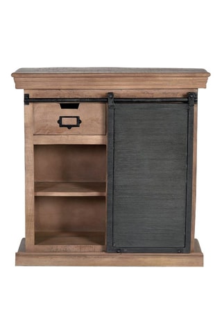 Meuble de rangement 1 porte en manguier - 200 x 78 x 100cm