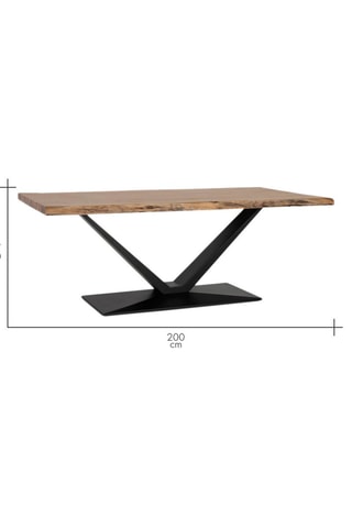 Table en acacia - 200 x 77 x 100 cm