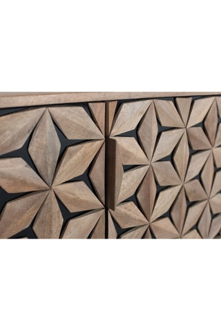 Meuble TV 4 portes en manguier - 177 x 58 x 40 cm