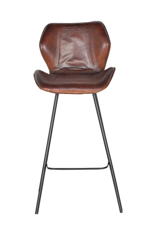 Chaise haute en cuir