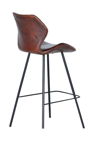 Chaise haute en cuir