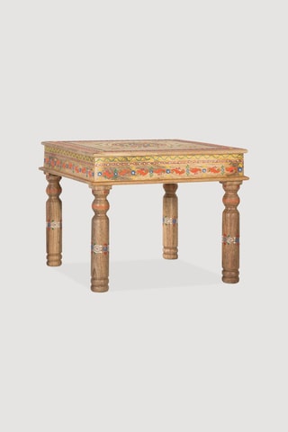 Table basse en manguier - 47 x 58 x 58 cm