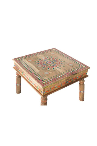Table basse en manguier - 47 x 58 x 58 cm