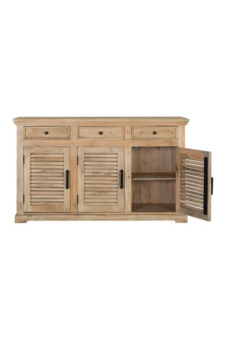 Armoire 3 portes en manguier massif - 40 x 90 x 150 cm