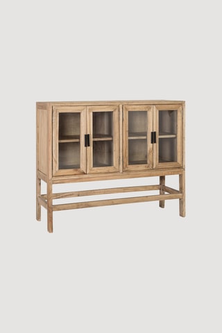 Buffet 4 portes en bois - 120 x 100 x 40 cm