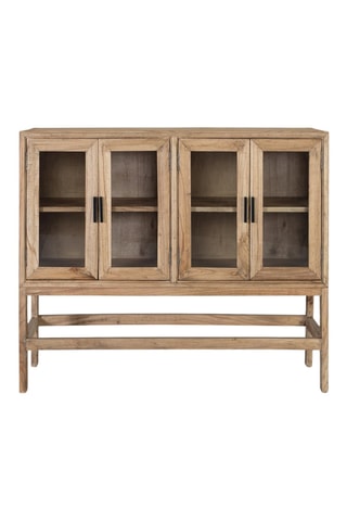 Buffet 4 portes en bois - 120 x 100 x 40 cm