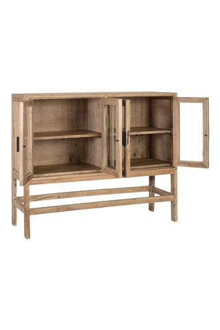 Buffet 4 portes en bois - 120 x 100 x 40 cm