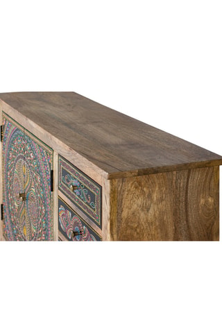Buffet 2 portes en manguier - 73 x 107 x 33 cm