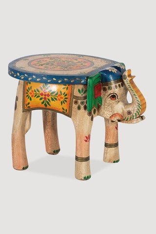 Tabouret en manguier - 48 x 35 x 35 cm