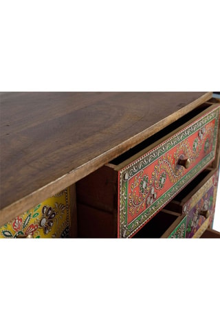 Commode 2 portes en manguier - 60 x 62 x 30 cm