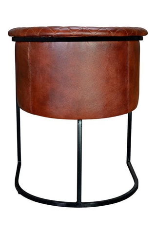 Fauteuil - Marron et noir - En cuir